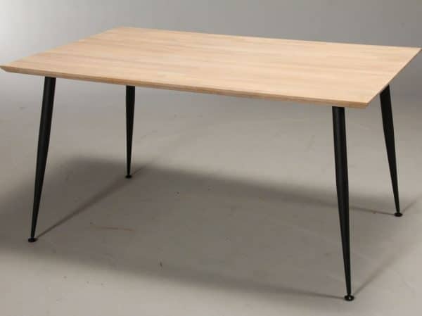 Duxx - rektangulært skrivebord, massiv eg 100 x 60 cm Hvid olieret