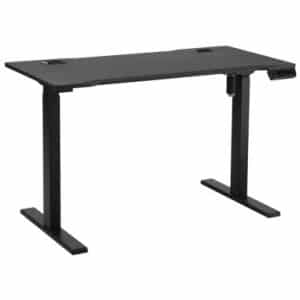 Hæve-/Sænke skrivebord i metal og MDF 120 x 60 cm - Sort