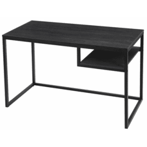 Skrivebord i metal og møbelplade H75 x B120 x D60 cm - Sort