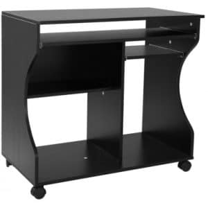Skrivebord i møbelplade B80 cm - Sort