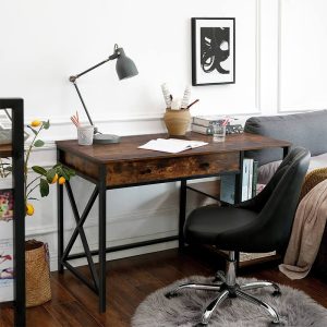 Skrivebord med skuffer i vintage-look