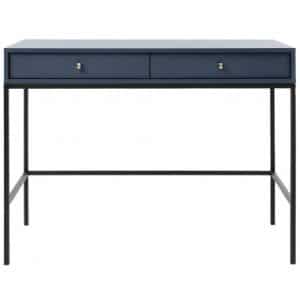 Mono skrivebord i metal og møbelplade 103 x 50 cm - Sort/Navy