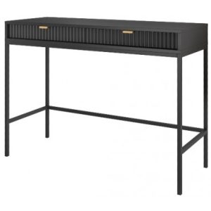 Nova skrivebord i metal og møbelplade 104 x 50 cm - Sort