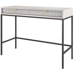Nova skrivebord i metal og møbelplade 104 x 50 cm - Sort/Grå