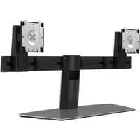 Dual Monitor Stand 68,6 cm (27") Aluminium, Sort Skrivebord, Gulvstander