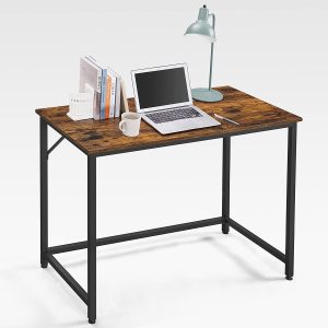 Enkelt skrivebord i vintage-look, L100 x B50 x H75 cm, brun