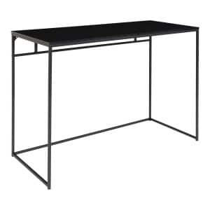 HOUSE NORDIC Vita skrivebord - sort melamin og sort stål (100x45)