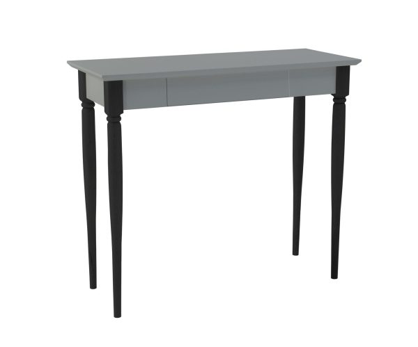 MAMO Skrivebord 85x40 cm - Sorte Ben / Mørkegrå