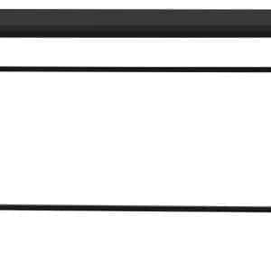 TENZO Lipp skrivebord, rektangulær - shadow sort spånplade og metal (75x60)