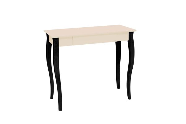 LILLO Skrivebord 85x40cm Sorte Ben / Kridthvid