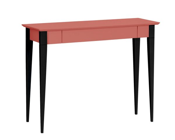 MIMO Skrivebord 105x40cm Sorte Ben Antik pink