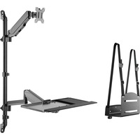 DA-90372 skærmbeslag og -stativer 81,3 cm (32") Sort Skrivebord