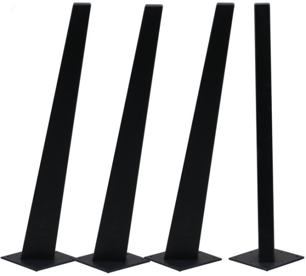 Bordben House of Sander Frigg 4 stk sort bøgetræ H70 cm til spise- og skriveborde