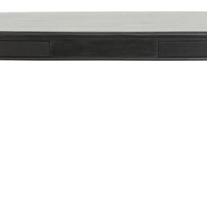 EMS skrivebord, sort træ - 179x90