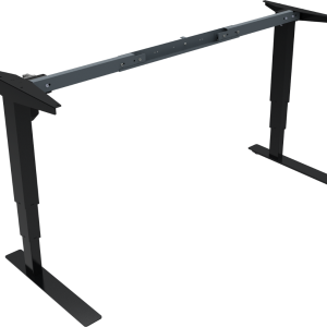Hæve-/sænkestel ZenNord VersaStand sort metalramme H57-122 cm til skrivebord - justerbar højde