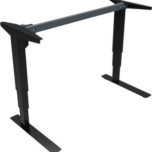 Hæve-/sænkestel til skrivebord ZenNord VersaStand sort metal open frame justerbar 57-122 cm