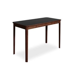 Skovby SM131 skrivebord - 55 x 115 cm. - naturolieret valnød m. sort nano-laminat bordplade