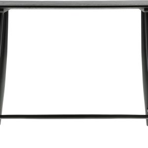 Skrivebord Bast 100x44,5x73 cm Sort Massiv eg