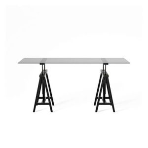 Trestle skrivebord modern black