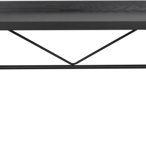Skrivebord Rowico Springdale 140x55x80 cm sort lakeret askefiner