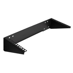 Rack beslag til montering under skrivebord 19" / 4Unit - Sort